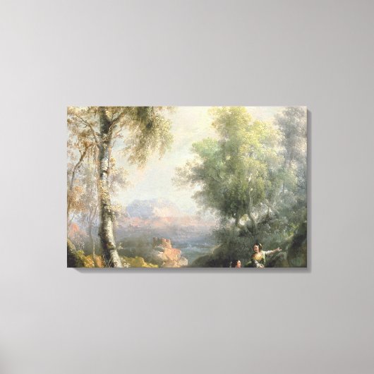 Götter in der bergigen spanischen Landschaft Leinwanddruck (Vorderseite)