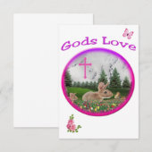 Götter Liebe Dankeskarte (Vorne/Hinten)