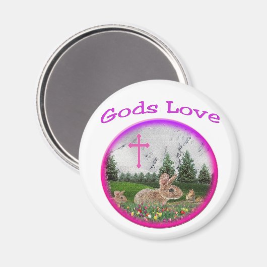 Götter Liebe Magnet (Vorderseite/Rückseite)