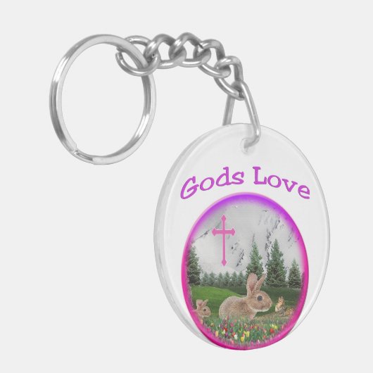 Götter Liebe Schlüsselanhänger (Vorderseite links)