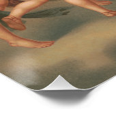 Götter tanzen in Wolken mit gottesglossen Poster (Ecke)