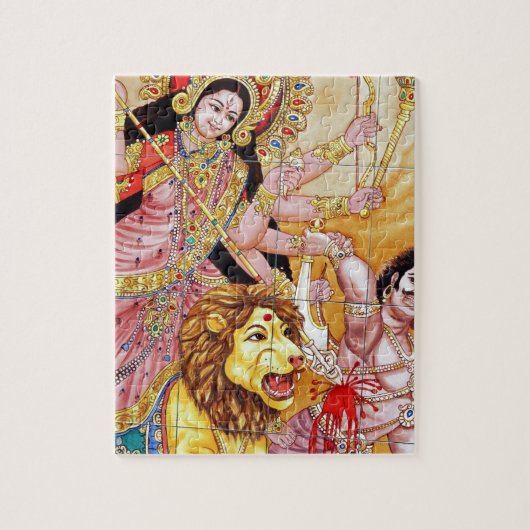 Götter und Gottheiten Hindutempel Puzzle (Vertikal)