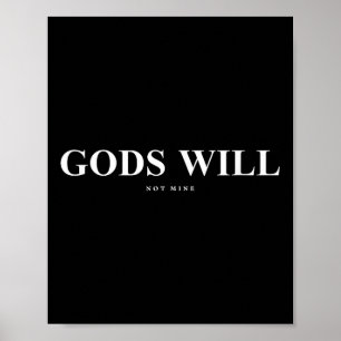 Götter werden meinen Christlichen Glauben, der Män Poster