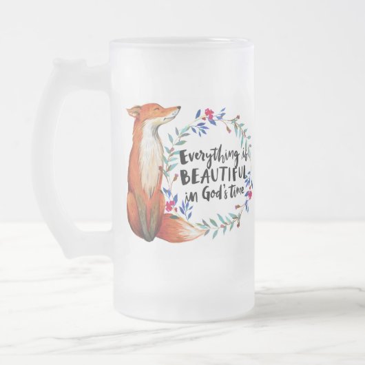Götter Zeitfüchse Mattglas Bierglas (Links)