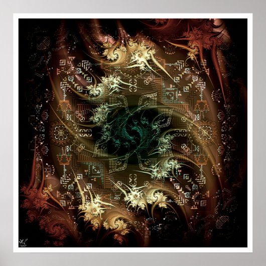 Göttertempel Poster (Vorne)