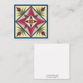 Gottes Augenbrauengraben als flacher Notecard Mitteilungskarte (Vorne/Hinten)