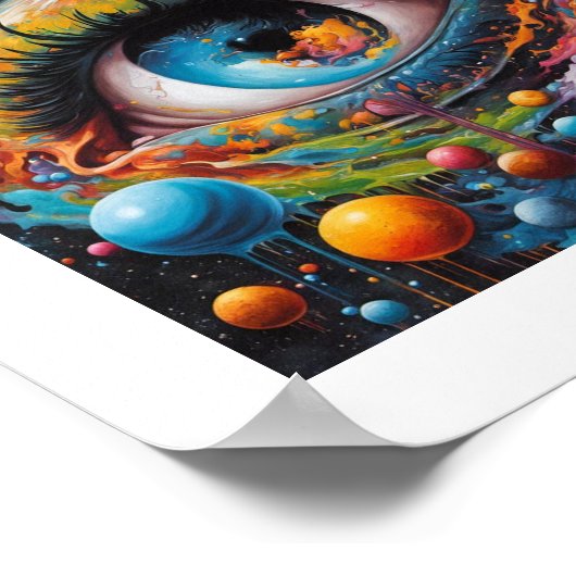 Gottes Augenplakat Poster (Ecke)