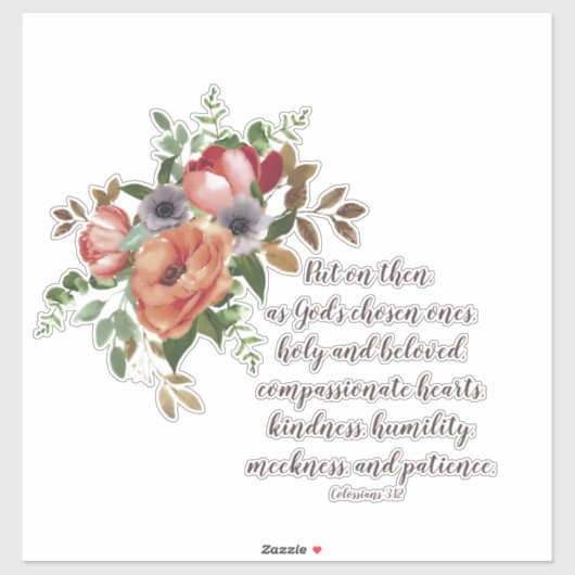 Gottes Auserwählte Aufkleber (Blatt)