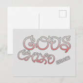 Gottes Christliches Leben Postkarte (Vorne/Hinten)