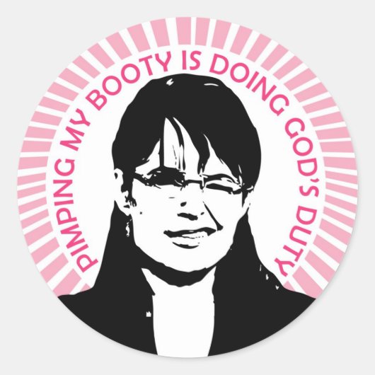 Gottes Dienstaufkleber Runder Aufkleber (Vorderseite)