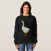 Gottes dümmste Gans Ente Sweatshirt (Vorne ganz)