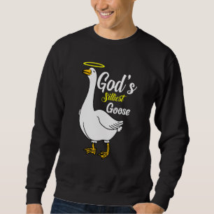 Gottes dümmste Gans-Shirt Honk Memes und freche Zi Sweatshirt