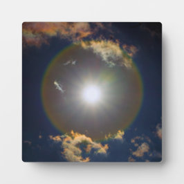 Gottes eisige Lichtshow Fotoplatte