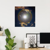 Gottes eisige Lichtshow Poster (Heimbüro)