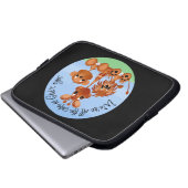 Gottes elektronischer Sieb Laptopschutzhülle (Vorne Knopf)