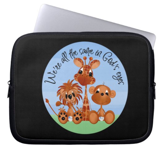 Gottes elektronischer Sieb Laptopschutzhülle (Vorderseite)