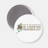Gottes erschaffene Mikrobiologie Magnet (Vorderseite/Rückseite)