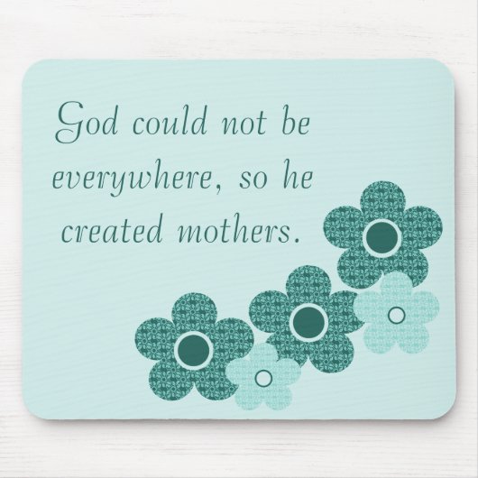 Gottes erschaffene Mütter Gemusterte Blume Mousepa Mousepad (Vorne)