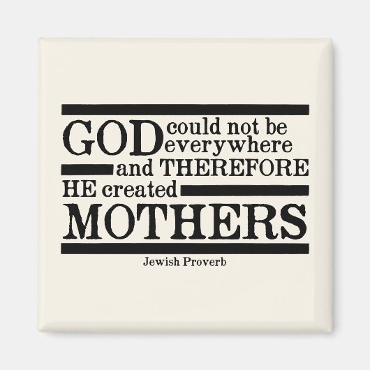 Gottes erschaffene Mütter Magnet (Vorne)