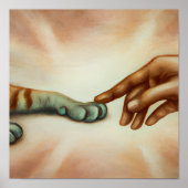 Gottes erschaffenes Cat Portrait Art Poster (Vorne)