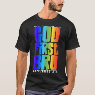 Gottes erstes Bro Sprichwörter 36 Gott Christlich T-Shirt