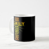Gottes Familie Steeler Vatertag Geschenk Kaffeetasse (Vorderseite Links)