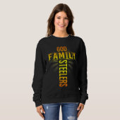 Gottes Familie Steeler Vatertag Geschenk Sweatshirt (Vorne ganz)