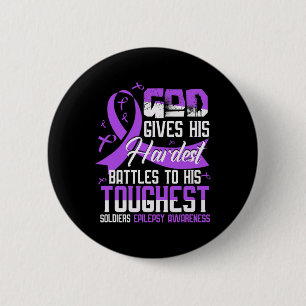 Gottes feinste Soldaten EPILEPSY AWARENESS Button