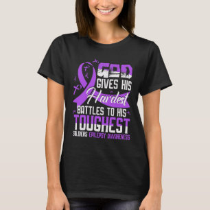 Gottes feinste Soldaten EPILEPSY AWARENESS T-Shirt