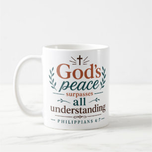 Gottes Frieden übersteigt alles Verständnis Schrif Kaffeetasse