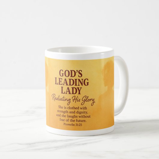 Gottes führende Lady Kaffeetasse (VorderseiteRechts)