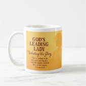 Gottes führende Lady Kaffeetasse (Links)