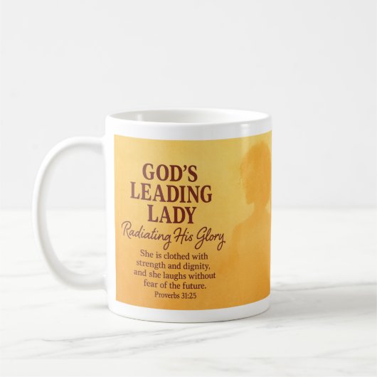Gottes führende Lady Kaffeetasse (Links)
