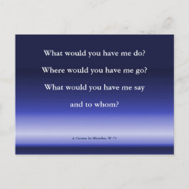 Gottes Führung | Ein Kurs in Wunder - Flachkarte Postkarte