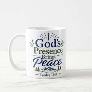 Gottes Gegenwart bringt Frieden Biblische Ermutigu Kaffeetasse