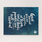 GOTTES Geist der Liebe - KEINE ANGST - Bibel Chris Puzzle (Horizontal)