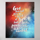 GOTTES Geist der Liebe - KEINE ANGST - POWER Bible Poster (Vorne)