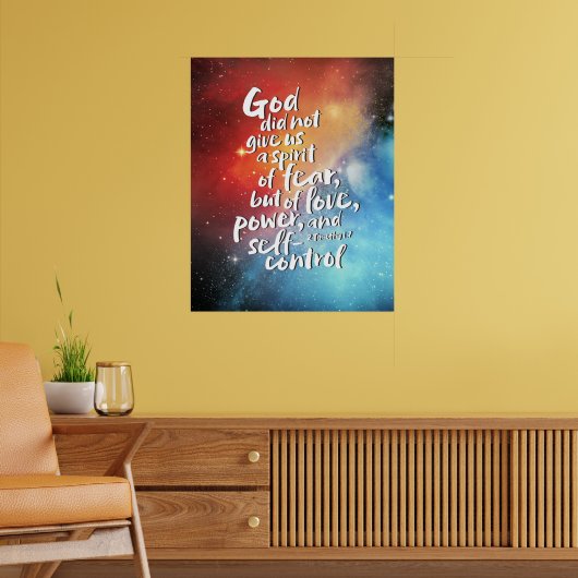 GOTTES Geist der Liebe - KEINE ANGST - POWER Bible Poster (Wohnzimmer 2)