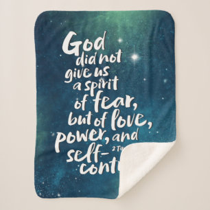 GOTTES Geist der Liebe - KEINE ANGST - POWER Bible Sherpadecke