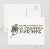 Gottes geschaffene Marines Postkarte (Vorne/Hinten)