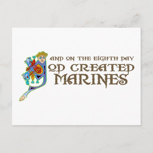 Gottes geschaffene Marines Postkarte (Vorderseite)