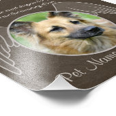 Gottes Gesendet ein Engel Pet Beileid Custom Fotodruck (Ecke)