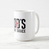 Gottes große Gnade Kaffeetasse (VorderseiteRechts)