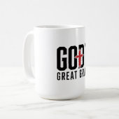Gottes große Gnade Kaffeetasse (Vorderseite Links)