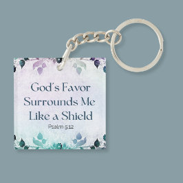 Gottes Gunst umgibt mich Acrylisch-Schlüsselanhäng Schlüsselanhänger
