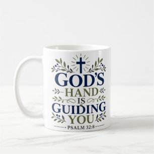Gottes Hand lenkt dich Christlicher Hoffnungszitat Kaffeetasse
