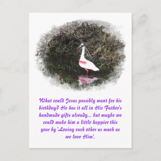 Gottes handgemachte Geschenke an Jesus Postkarte (Vorderseite)