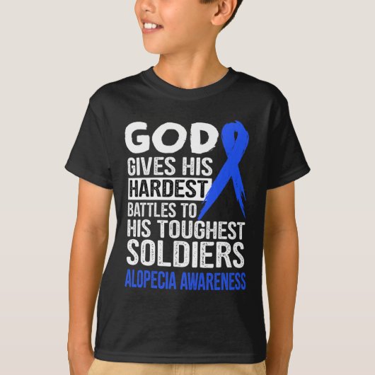 Gottes härteste Soldaten ALOPECIA AWARENESS t T-Shirt (Vorderseite)