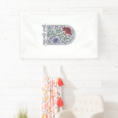 Gottes hat dies Vintage-Blumen-Glaube Banner (Insitu)
