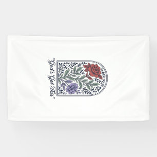 Gottes hat dies Vintage-Blumen-Glaube Banner